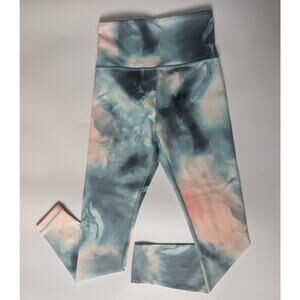 Athleta Womens Elation Printed 7/8 Tight in Watercolor Blue Size XXS